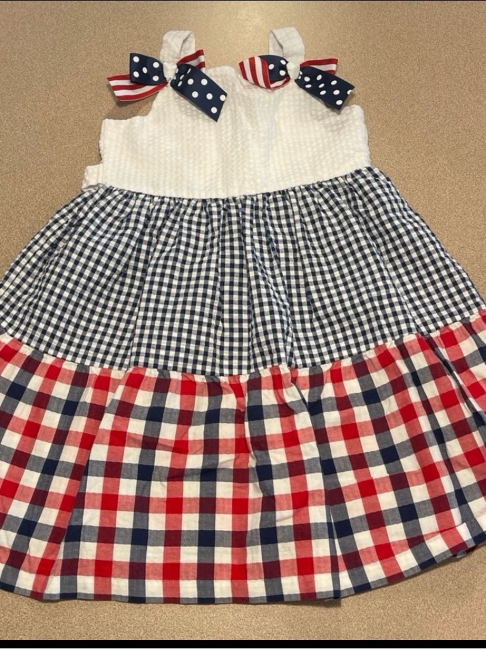 Patriotic girls dress size 5 Bonnie Jean